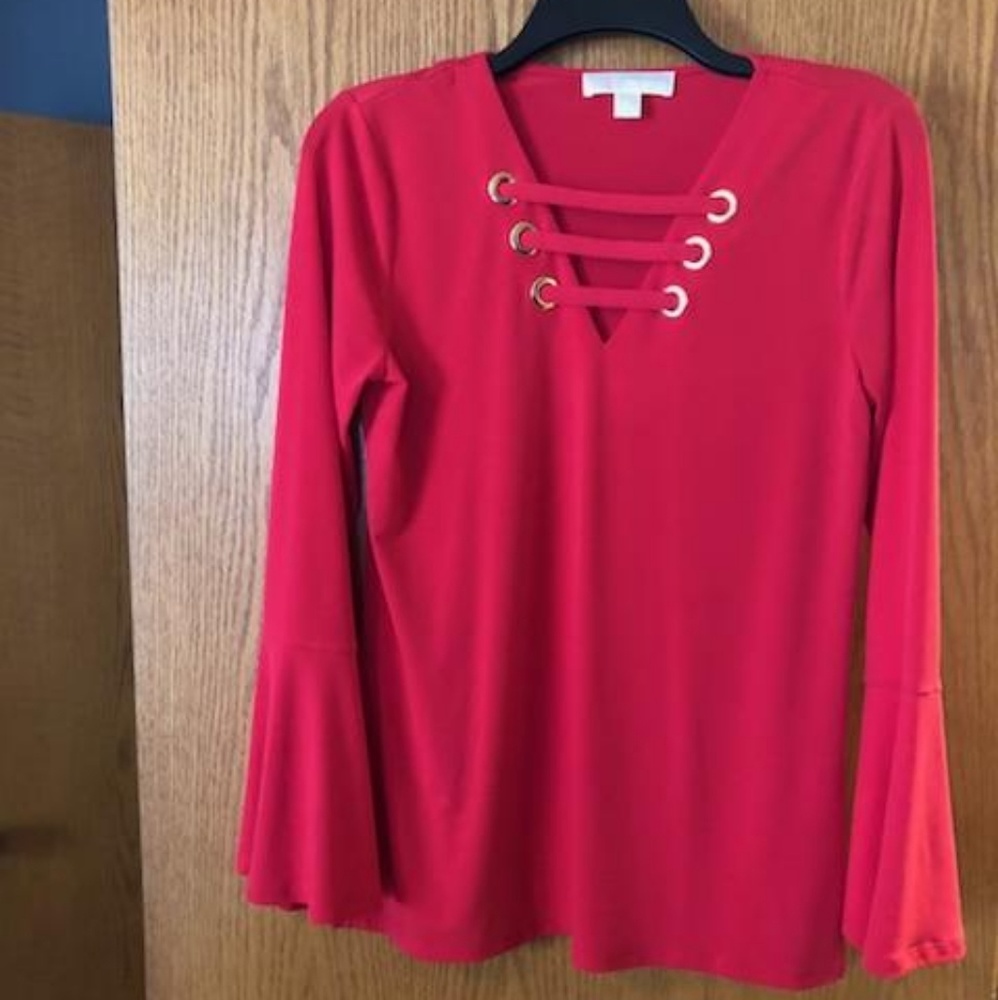 Michael Kors 🌞 Red Top. With Bell Sleeves!